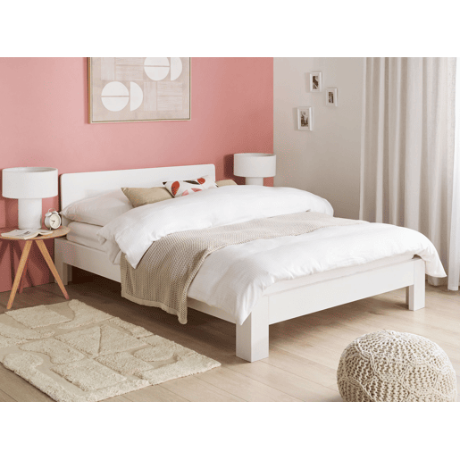 Cama Pinho ROYAN 140 x 200 cm Branco