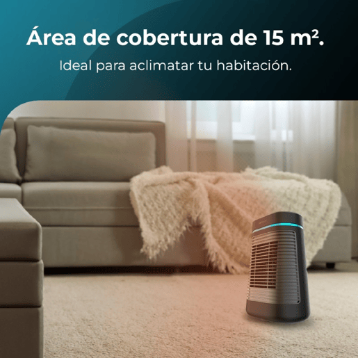 Cecotec Aquecedor cerâmico de mesa com 1500 W, função Oscilação, termóstato ajustável e 3 modos de funcionamento.