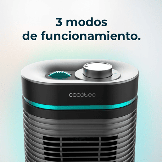 Cecotec Aquecedor cerâmico de mesa com 1500 W, função Oscilação, termóstato ajustável e 3 modos de funcionamento.