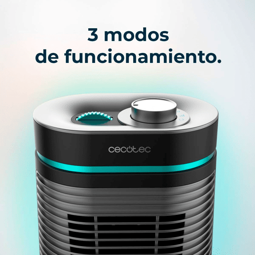 Cecotec Aquecedor cerâmico de mesa com 1500 W, função Oscilação, termóstato ajustável e 3 modos de funcionamento.