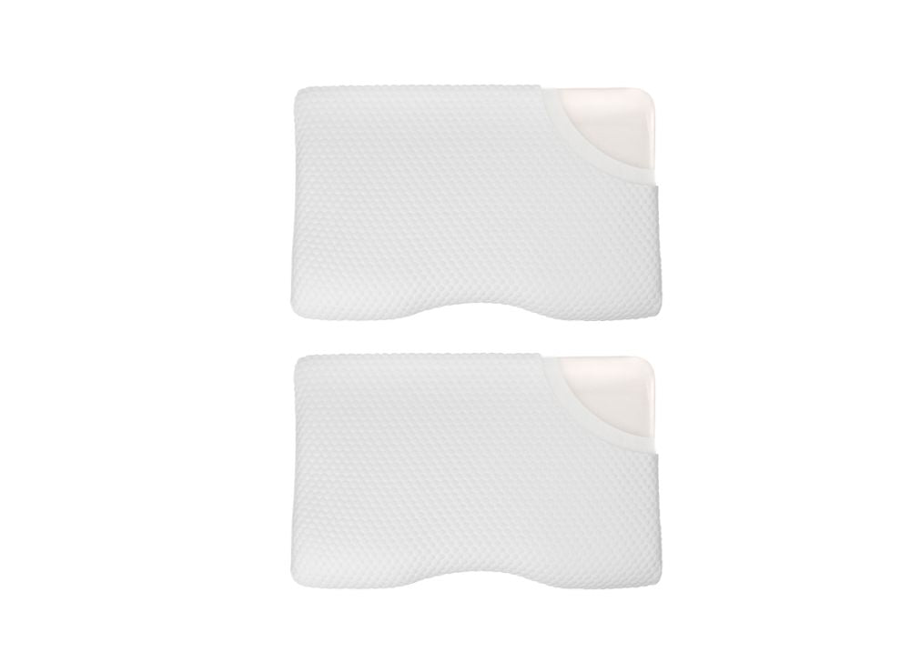 Conjunto de 2 Almohadas Ergonómicas Confort (Algodón y Bambú)