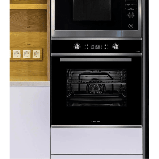 Forno pirolítico INFINITON P659AT, 70 litros, 3200 W, 9 funções, preto cristal