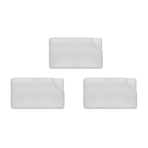 Conjunto de 3 Almofadas Infantis Respirantes em Tecido de Bambu