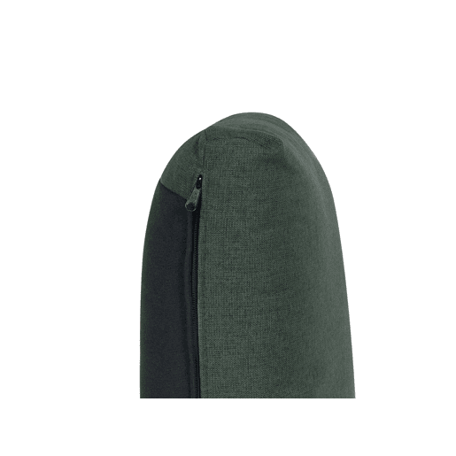 Sofá de canto modular UNSTAD Tecido Verde escuro com repousa-pés 5 lugares à esquerda