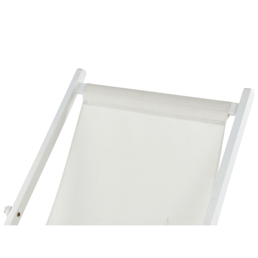 Cadeira de praia dobrável LOCRI II Metal Creme claro