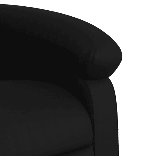 vidaXL Poltrona reclinável elétrica couro artificial preto