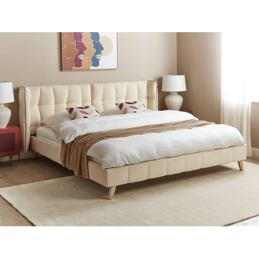 Beliani Cama Veludo SENLIS Beliani Cama Veludo SENLIS