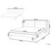 Beliani Cama Terciopelo SENLIS 254x220 Beliani Cama Terciopelo SENLIS 254x220 Beige