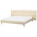 Beliani Cama Terciopelo SENLIS 254x220 Beliani Cama Terciopelo SENLIS 254x220 Beige