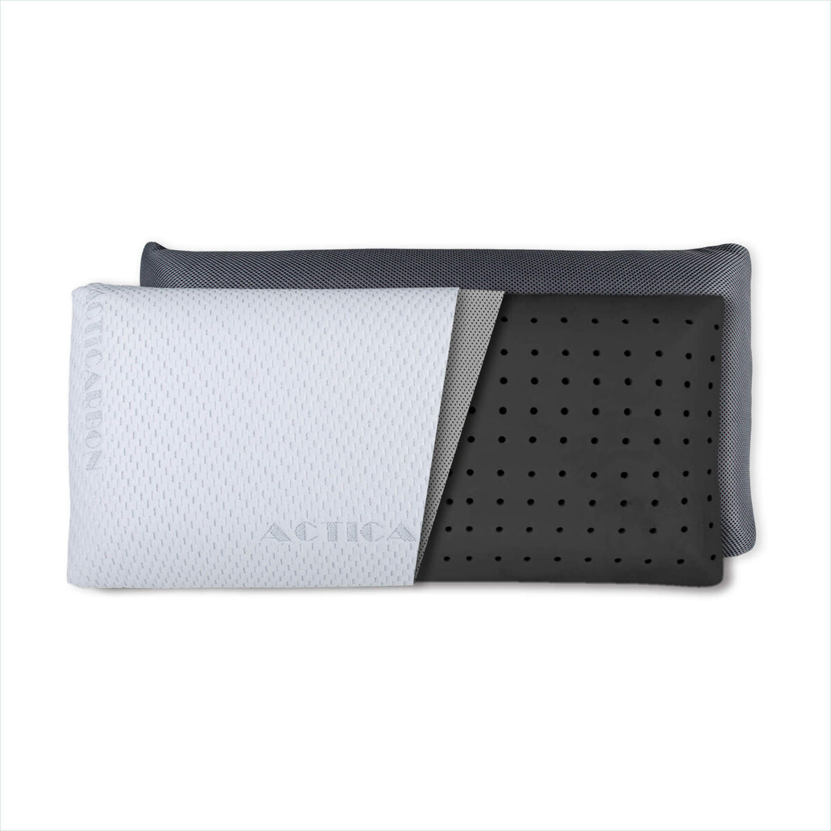Almohada Viscoelástica Carbono Activo 34x80