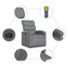 Sillón Reclinable De Masaje Sillón Reclinable De Masaje Granate