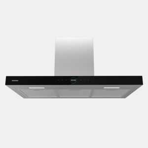 Exaustor INFINITON CMPT-A90I - Aço inoxidável, 90cm, 800m³h, 250W, T invertido, Comando manual