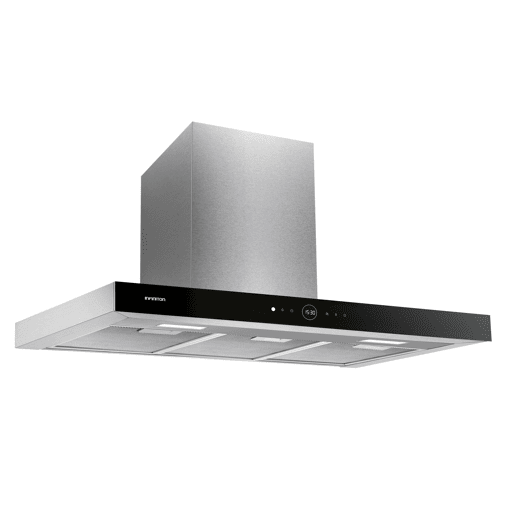 Exaustor INFINITON CMPT-A90I - Aço inoxidável, 90cm, 800m³h, 250W, T invertido, Comando manual