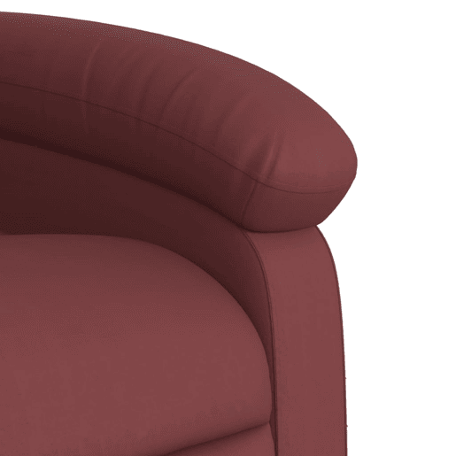 vidaXL Poltrona massagens reclinável couro artificial vermelho tinto vidaXL Poltrona massagens reclinável couro artificial vermelho tinto