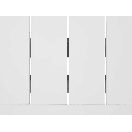 Mesa de refeição de jardim extensível VALCANETTO 180240 cm 90 cm Metal Branco