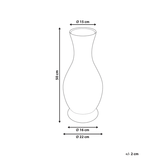 Jarro decorativo TRINISA Rattan 50 cm Natural