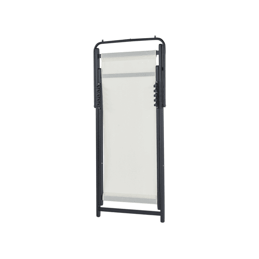 Cadeira de praia dobrável LOCRI II Metal Creme claro