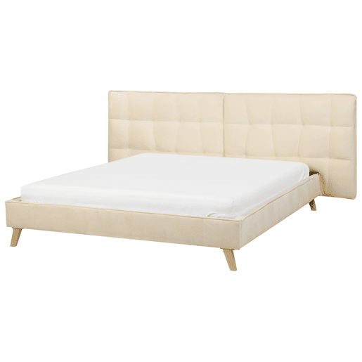 Beliani Cama Veludo SENLIS Beliani Cama Veludo SENLIS