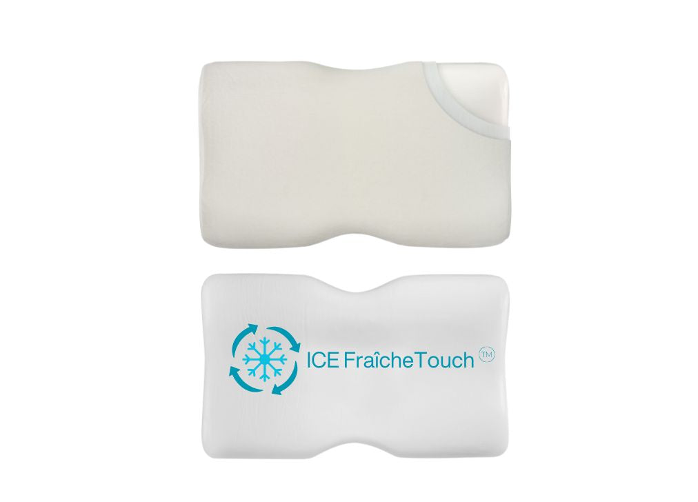 Almohada Ergonómica Cervical DUO con Funda Refrescante ICE