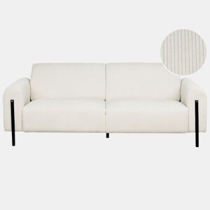 Sofá ASKIM Bombazine Branco creme 3 lugares