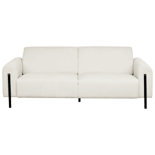 Sofá ASKIM Bombazine Branco creme 3 lugares