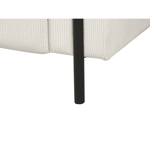 Sofá ASKIM Bombazine Branco creme 3 lugares