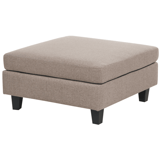 Sofá de canto modular UNSTAD Tecido Castanho com repousa-pés 5 lugares à direita