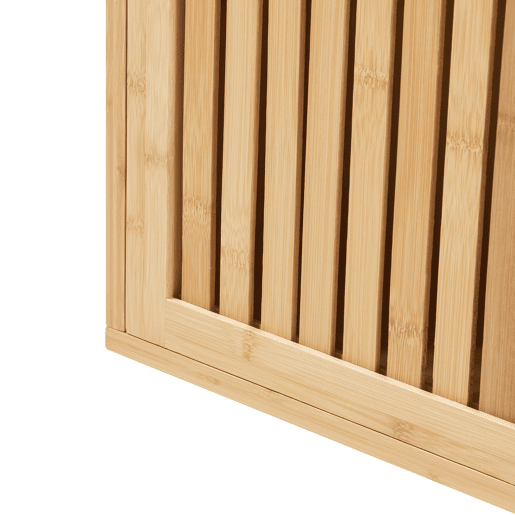Prateleira de parede Grums com 2 portas em bambu 93x20x33cm - Natural en.casa Prateleira de parede Grums com 2 portas em bambu 93x20x33cm - Natural en.casa