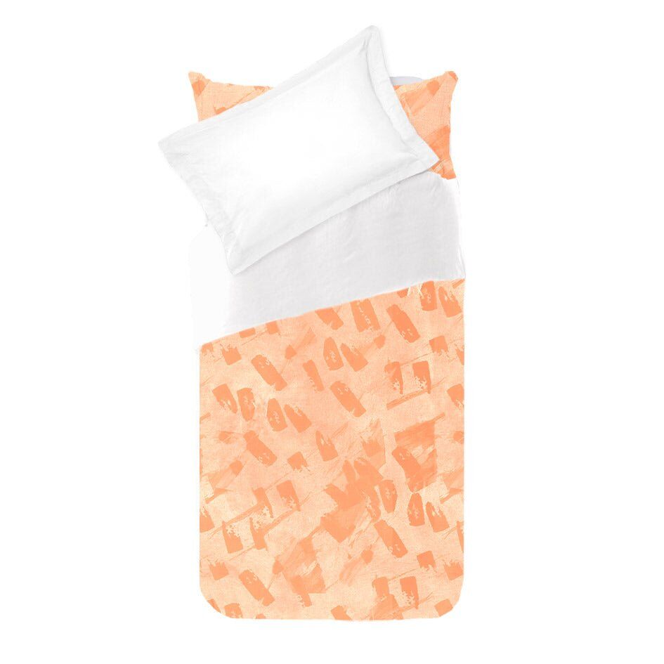 Funda nórdica infantil flamingo west flamingowest - naranja - maxicuna (110x140)