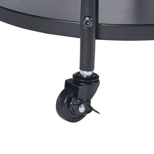 Carro de serviço Munkedal redondasda com 3 prateleiras 75xØ45cm - pret en.casa