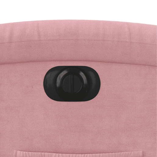 vidaXL Poltrona de massagens reclinável veludo rosa vidaXL Poltrona de massagens reclinável veludo rosa
