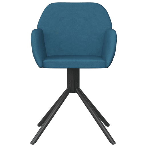 vidaXL Cadeiras de jantar giratórias 2 pcs veludo azul vidaXL Cadeiras de jantar giratórias 2 pcs veludo azul