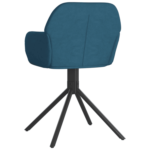 vidaXL Cadeiras de jantar giratórias 2 pcs veludo azul vidaXL Cadeiras de jantar giratórias 2 pcs veludo azul