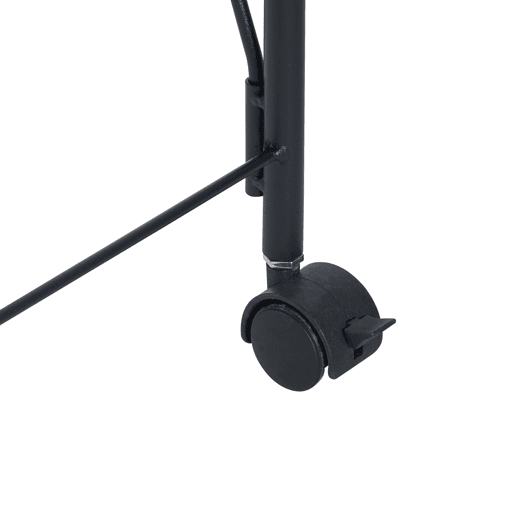 Carrinho de serviço Austrheim 2 prateleiras 1 cesto aço 73x50x33 cm - Preto en.casa