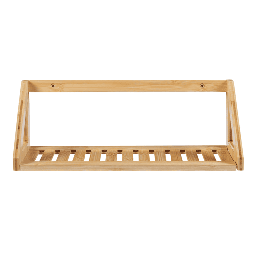 Conjunto de 2 prateleiras flutuantes Gjerdrum bamboo 43x15x15cm - Natural en.casa