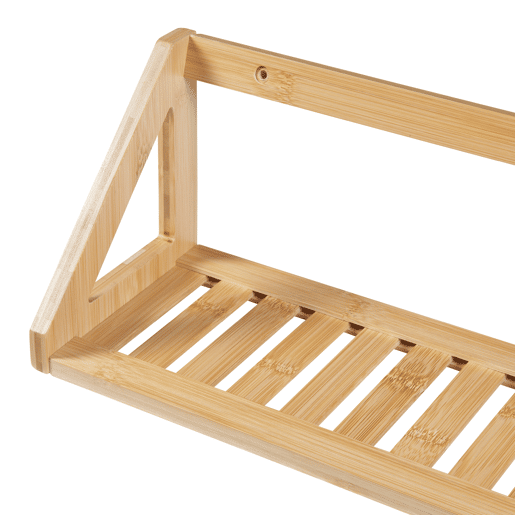 Conjunto de 2 prateleiras flutuantes Gjerdrum bamboo 43x15x15cm - Natural en.casa