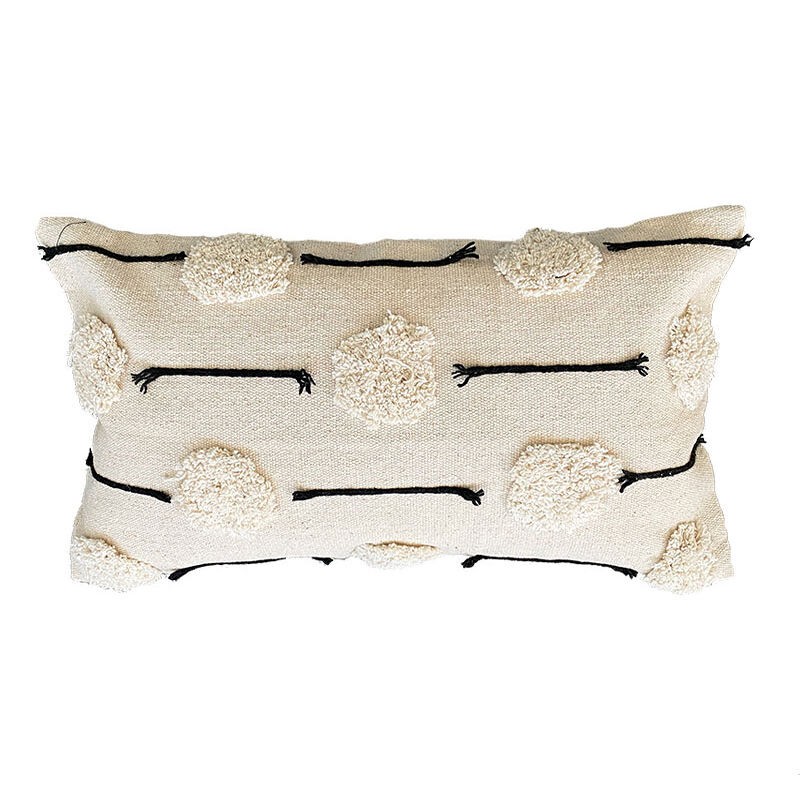 Funda de cojín de algodón dogon 30x50 natural