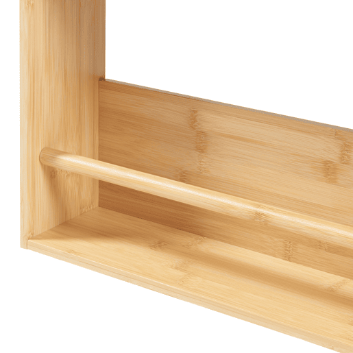 Prateleira de parede Hareid 3 níveis bambu 80x60x12cm - Natural en.casa