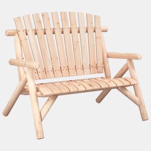 vidaXL Banco de jardim 2 lugares 119x85x98 cm madeira de abeto maciça