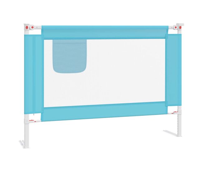 Vidaxl barandilla de seguridad cama de niño tela azul 90x25 cm