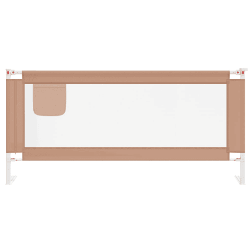 vidaXL Barra segur. p cama infantil tecido 200x25cm cinza-acastanhado vidaXL Barra segur. p cama infantil tecido 200x25cm cinza-acastanhado