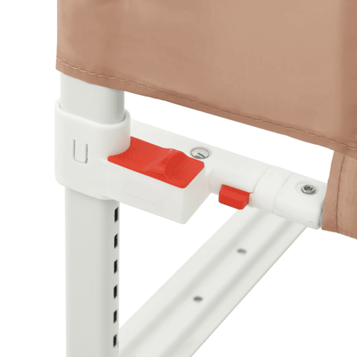 vidaXL Barra segur. p cama infantil tecido 200x25cm cinza-acastanhado vidaXL Barra segur. p cama infantil tecido 200x25cm cinza-acastanhado