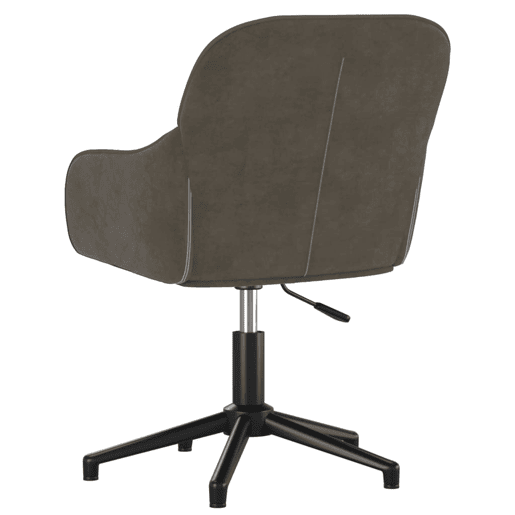 vidaXL Cadeiras de jantar giratórias 2 pcs veludo cinzento-escuro
