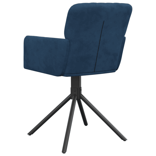vidaXL Cadeiras de jantar giratórias 2 pcs veludo azul vidaXL Cadeiras de jantar giratórias 2 pcs veludo azul