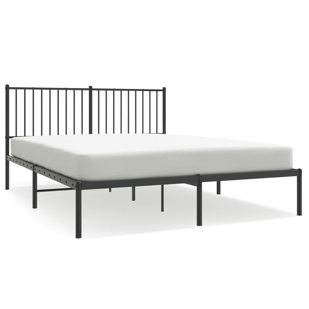 Estructura de cama 160x200 Negro