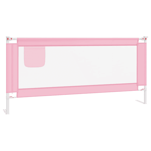 vidaXL Barra de segurança p cama infantil tecido 200x25 cm rosa vidaXL Barra de segurança p cama infantil tecido 200x25 cm rosa