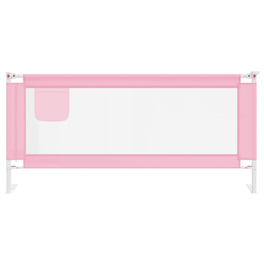 vidaXL Barra de segurança p cama infantil tecido 200x25 cm rosa vidaXL Barra de segurança p cama infantil tecido 200x25 cm rosa