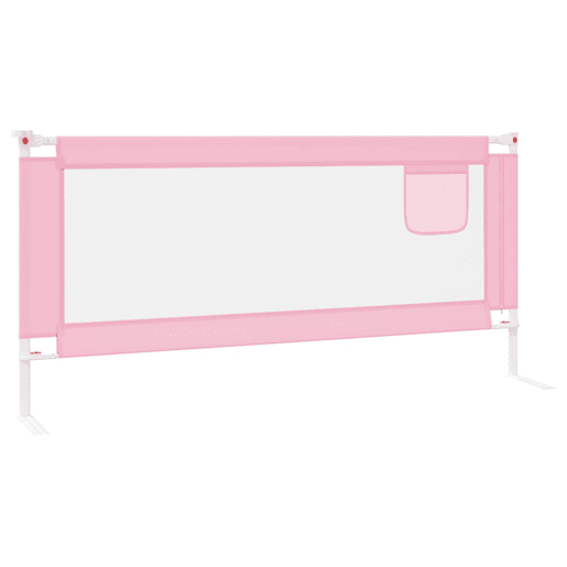 vidaXL Barra de segurança p cama infantil tecido 200x25 cm rosa vidaXL Barra de segurança p cama infantil tecido 200x25 cm rosa