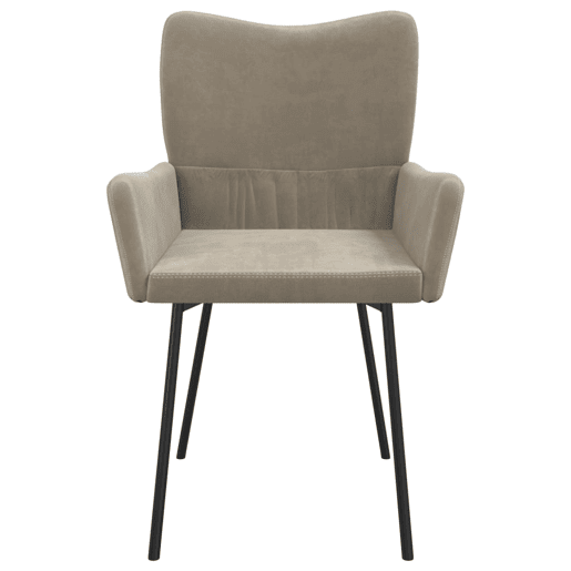 vidaXL Cadeiras de jantar 2 pcs veludo cinzento-claro vidaXL Cadeiras de jantar 2 pcs veludo cinzento-claro