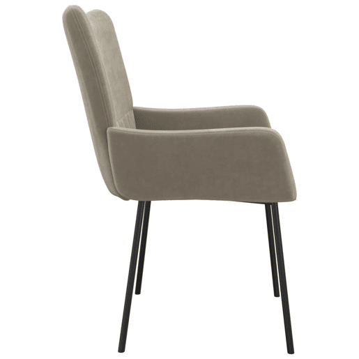 vidaXL Cadeiras de jantar 2 pcs veludo cinzento-claro vidaXL Cadeiras de jantar 2 pcs veludo cinzento-claro